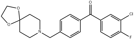 3-CHLORO-4'-[8-(1,4-DIOXA-8-AZASPIRO[4.5]DECYL)METHYL]-4-FLUOROBENZOPHENONE price.