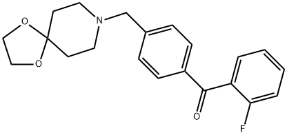 4'-[8-(1,4-DIOXA-8-AZASPIRO[4.5]DECYL)METHYL]-2-FLUOROBENZOPHENONE Struktur