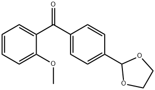 4'-(1,3-DIOXOLAN-2-YL)-2-METHOXYBENZOPHENONE Struktur