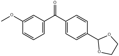 4'-(1,3-DIOXOLAN-2-YL)-3-METHOXYBENZOPHENONE Struktur