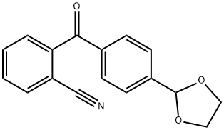 2-CYANO-4'-(1,3-DIOXOLAN-2-YL)BENZOPHENONE Struktur