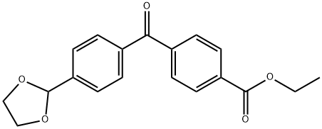 4-CARBOETHOXY-4'-(1,3-DIOXOLAN-2-YL)BENZOPHENONE Struktur