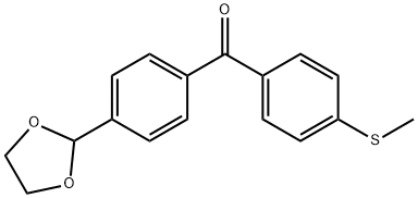 4-(1,3-DIOXOLAN-2-YL)-4'-THIOMETHYLBENZOPHENONE Struktur