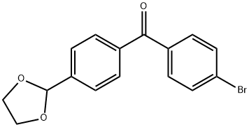 4-BROMO-4'-(1,3-DIOXOLAN-2-YL)BENZOPHENONE Struktur