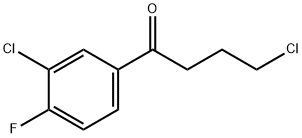 4-CHLORO-1-(3-CHLORO-4-FLUOROPHENYL)-1-OXOBUTANE Struktur