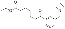 ETHYL 7-[3-(AZETIDINOMETHYL)PHENYL]-7-OXOHEPTANOATE Struktur