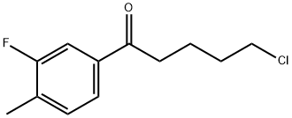 5-CHLORO-1-(3-FLUORO-4-METHYLPHENYL)-1-OXOPENTANE Struktur