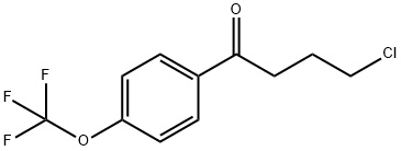 4-CHLORO-1-OXO-1-(4-TRIFLUOROMETHOXYPHENYL)BUTANE Struktur