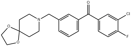 3-CHLORO-3'-[8-(1,4-DIOXA-8-AZASPIRO[4.5]DECYL)METHYL]-4-FLUOROBENZOPHENONE price.