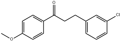 3-(3-CHLOROPHENYL)-4'-METHOXYPROPIOPHENONE Struktur