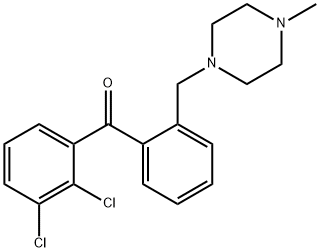 2,3-DICHLORO-2'-(4-METHYLPIPERAZINOMETHYL) BENZOPHENONE Struktur