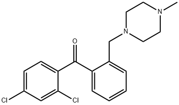 2,4-DICHLORO-2'-(4-METHYLPIPERAZINOMETHYL) BENZOPHENON Struktur