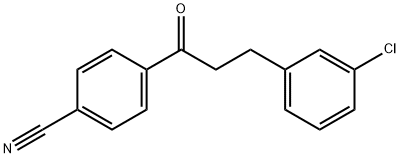 3-(3-CHLOROPHENYL)-4'-CYANOPROPIOPHENONE Struktur