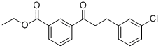 3-(3-CHLOROPHENYL)-3'-CARBOETHOXYPROPIOPHENONE Struktur