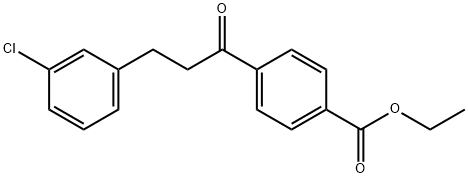 3-(3-CHLOROPHENYL)-4'-CARBOETHOXYPROPIOPHENONE Struktur