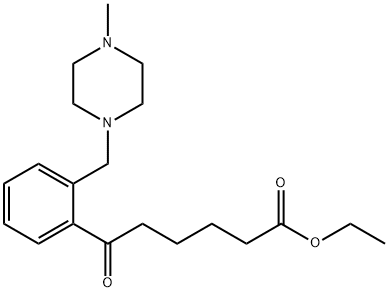 ETHYL 6-[2-(4-METHYLPIPERAZINOMETHYL)PHENYL]-6-OXOHEXANOATE Struktur