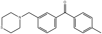 4'-METHYL-3-THIOMORPHOLINOMETHYL BENZOPHENONE Struktur