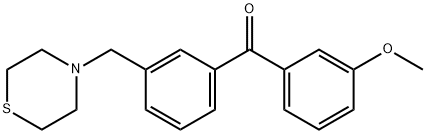 3-METHOXY-3'-THIOMORPHOLINOMETHYL BENZOPHENONE Struktur