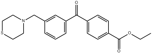 4'-CARBOETHOXY-3-THIOMORPHOLINOMETHYL BENZOPHENONE Struktur