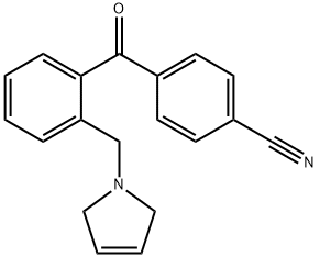 4'-CYANO-2-(3-PYRROLINOMETHYL) BENZOPHENONE Struktur