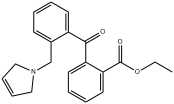 2-CARBOETHOXY-2'-(3-PYRROLINOMETHYL) BENZOPHENONE Struktur