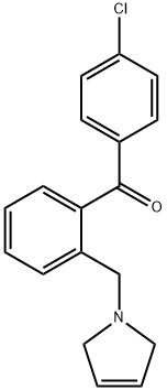 4'-CHLORO-2-(3-PYRROLINOMETHYL) BENZOPHENONE Struktur