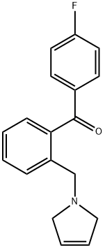 4'-FLUORO-2-(3-PYRROLINOMETHYL) BENZOPHENONE Struktur