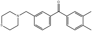 3,4-DIMETHYL-3'-THIOMORPHOLINOMETHYL BENZOPHENONE price.