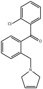 2-CHLORO-2'-(3-PYRROLINOMETHYL) BENZOPHENONE Struktur