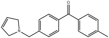 4-METHYL-4'-(3-PYRROLINOMETHYL) BENZOPHENONE Struktur