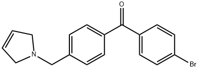 4-BROMO-4'-(3-PYRROLINOMETHYL) BENZOPHENONE Struktur