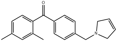 2,4-DIMETHYL-4'-(3-PYRROLINOMETHYL) BENZOPHENONE Struktur