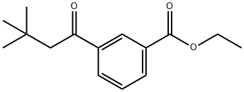 3'-CARBOETHOXY-3,3-DIMETHYLBUTYROPHENONE Struktur