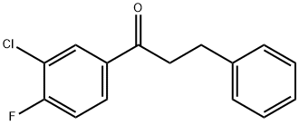 3'-CHLORO-4'-FLUORO-3-PHENYLPROPIOPHENONE Struktur