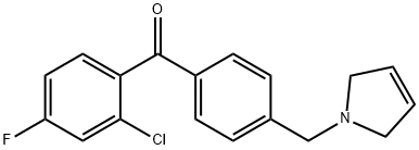 2-CHLORO-4-FLUORO-4'-(3-PYRROLINOMETHYL) BENZOPHENONE price.