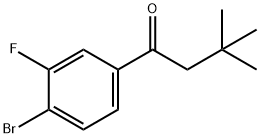 4'-BROMO-3,3-DIMETHYL-3'-FLUOROBUTYROPHENONE Struktur