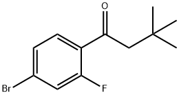 4'-BROMO-3,3-DIMETHYL-2'-FLUOROBUTYROPHENONE Struktur