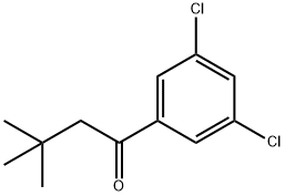 3',5'-DICHLORO-3,3-DIMETHYLBUTYROPHENONE Struktur