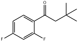 2',4'-DIFLUORO-3,3-DIMETHYLBUTYROPHENONE Struktur