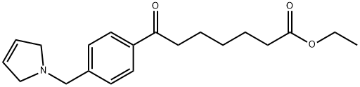 ETHYL 7-OXO-7-[4-(3-PYRROLINOMETHYL)PHENYL]HEPTANOATE Struktur