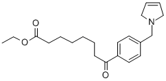 ETHYL 8-OXO-8-[4-(3-PYRROLINOMETHYL)PHENYL]OCTANOATE Struktur