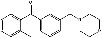 2-METHYL-3'-MORPHOLINOMETHYL BENZOPHENONE Struktur