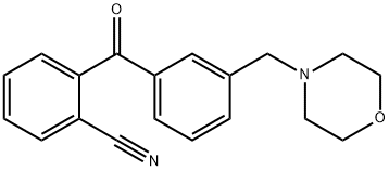 2-CYANO-3'-MORPHOLINOMETHYL BENZOPHENONE Struktur