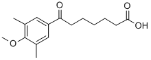 7-(3,5-DIMETHYL-4-METHOXYPHENYL)-7-OXOHEPTANOIC ACID Struktur