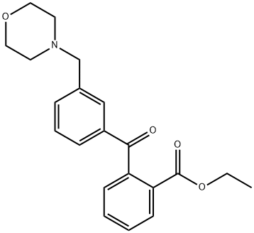 2-CARBOETHOXY-3'-MORPHOLINOMETHYL BENZOPHENONE Struktur