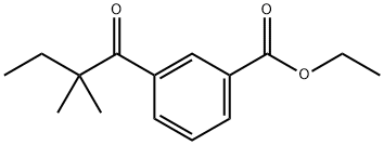 3'-CARBOETHOXY-2,2-DIMETHYLBUTYROPHENONE Struktur