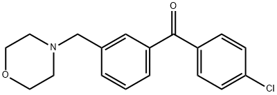 4'-CHLORO-3-MORPHOLINOMETHYL BENZOPHENONE Struktur