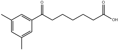 7-(3,5-DIMETHYLPHENYL)-7-OXOHEPTANOIC ACID Struktur