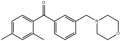 2,4-DIMETHYL-3'-MORPHOLINOMETHYL BENZOPHENONE Struktur