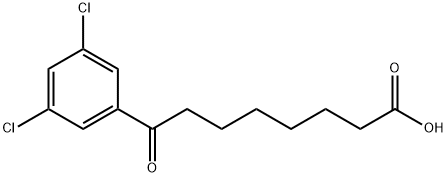 8-(3,5-DICHLOROPHENYL)-8-OXOOCTANOIC ACID Struktur